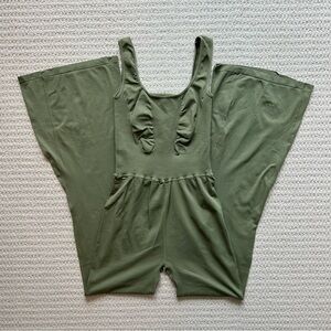 Free People Sage Green Jumpsuit